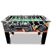 KICKSY JD 5FT Foosball Soccer Table Black with Solid Steel Rods