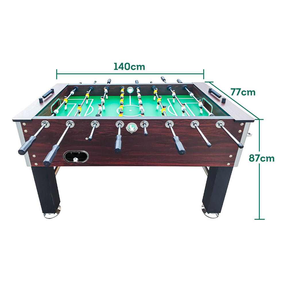 5FT Foosball Soccer Table With Solid Steel Rods Coffee Frame