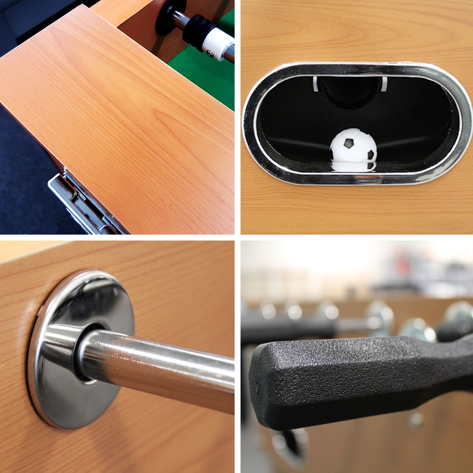 KICKSY 5FT Foosball Soccer Table with Solid Steel Rods