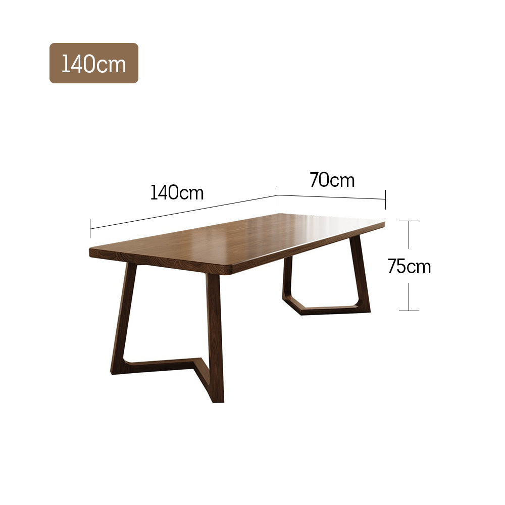 LIVARA 140/160/200CM Dining Table Pine Wood - Light Walnut
