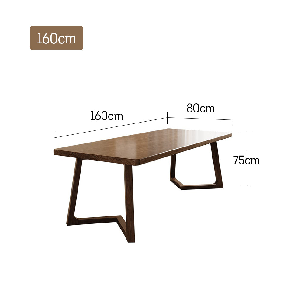 LIVARA 140/160/200CM Dining Table Pine Wood - Light Walnut