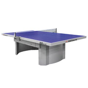 DOUBLE FISH B330 18mm Gray&Blue Indoor Table Tennis/Ping Pong Table - Bats Ball Net ITTF Approve