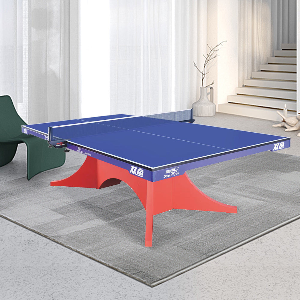 DOUBLE FISH Volant 2-B 25mm Red&Blue Pro Indoor Table Tennis/Ping Pong Table - Bats Ball Net ITTF Approve