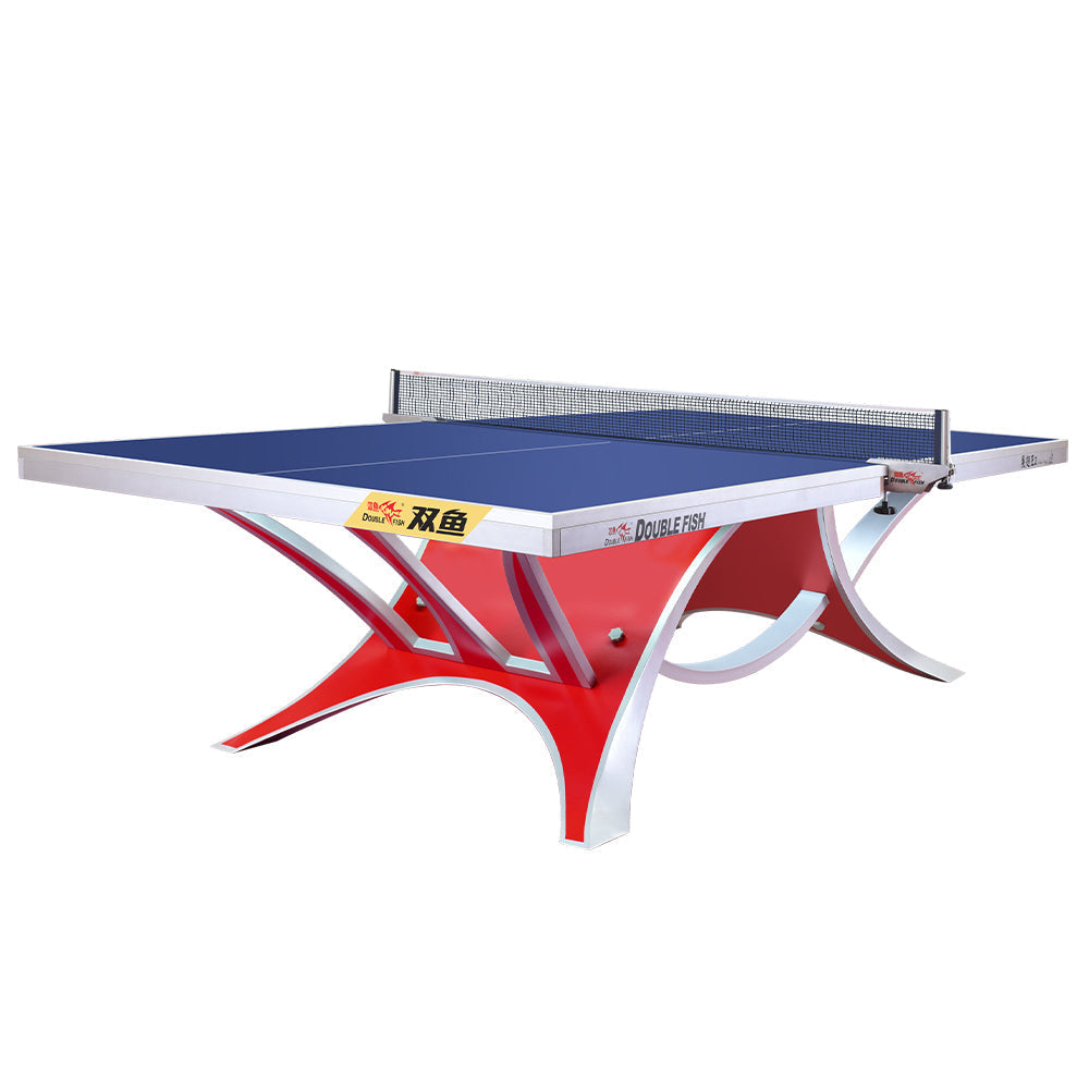 DOUBLE FISH VOLANT KING 2 25mm Red&Blue Pro Indoor Table Tennis/Ping Pong Table - Bats Ball Net ITTF Approve
