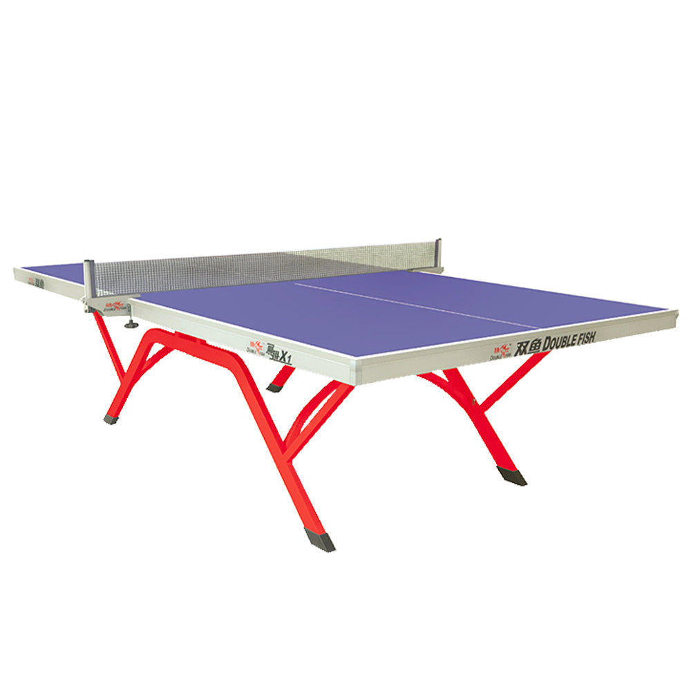 DOUBLE FISH VOLANTX1 25mm Red&Blue Indoor Table Tennis/Ping Pong Table - Bats Ball Net ITTF Approve