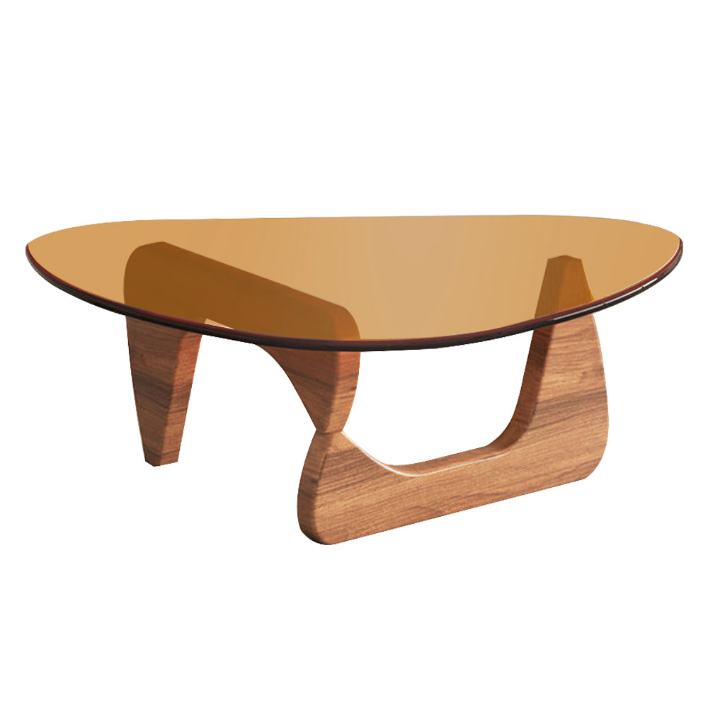 LIVARA Small/Large Glass Coffee Table Oak Coffee Table Legs