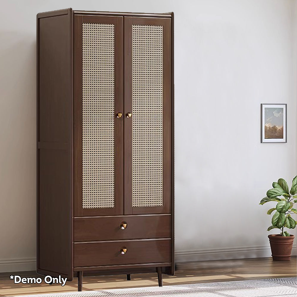 LUXORA 2 Doors/3 Doors/5 Doors Wardrobe Rattan-woven Cabinet Door