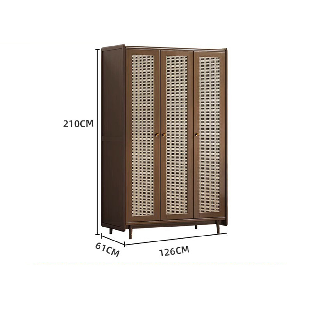 LUXORA 2 Doors/3 Doors/5 Doors Wardrobe Rattan-woven Cabinet Door